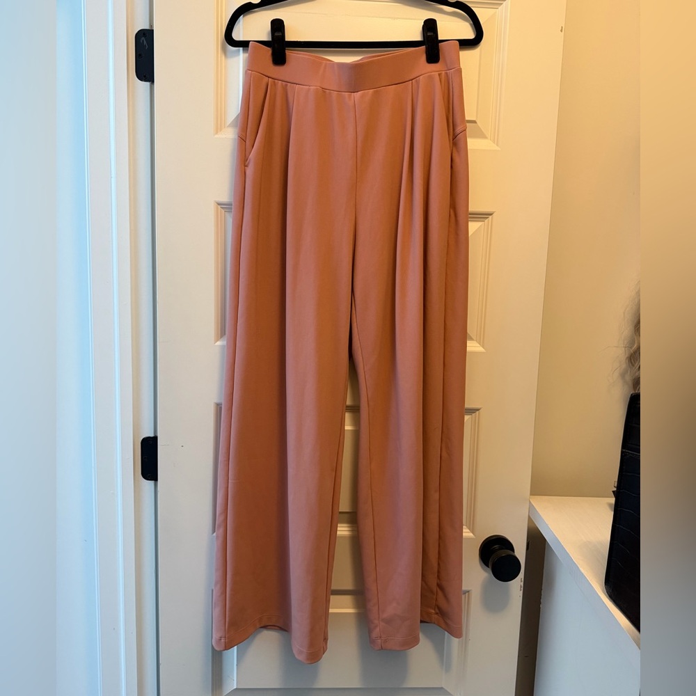 HALARA Wide Leg Pants Pink